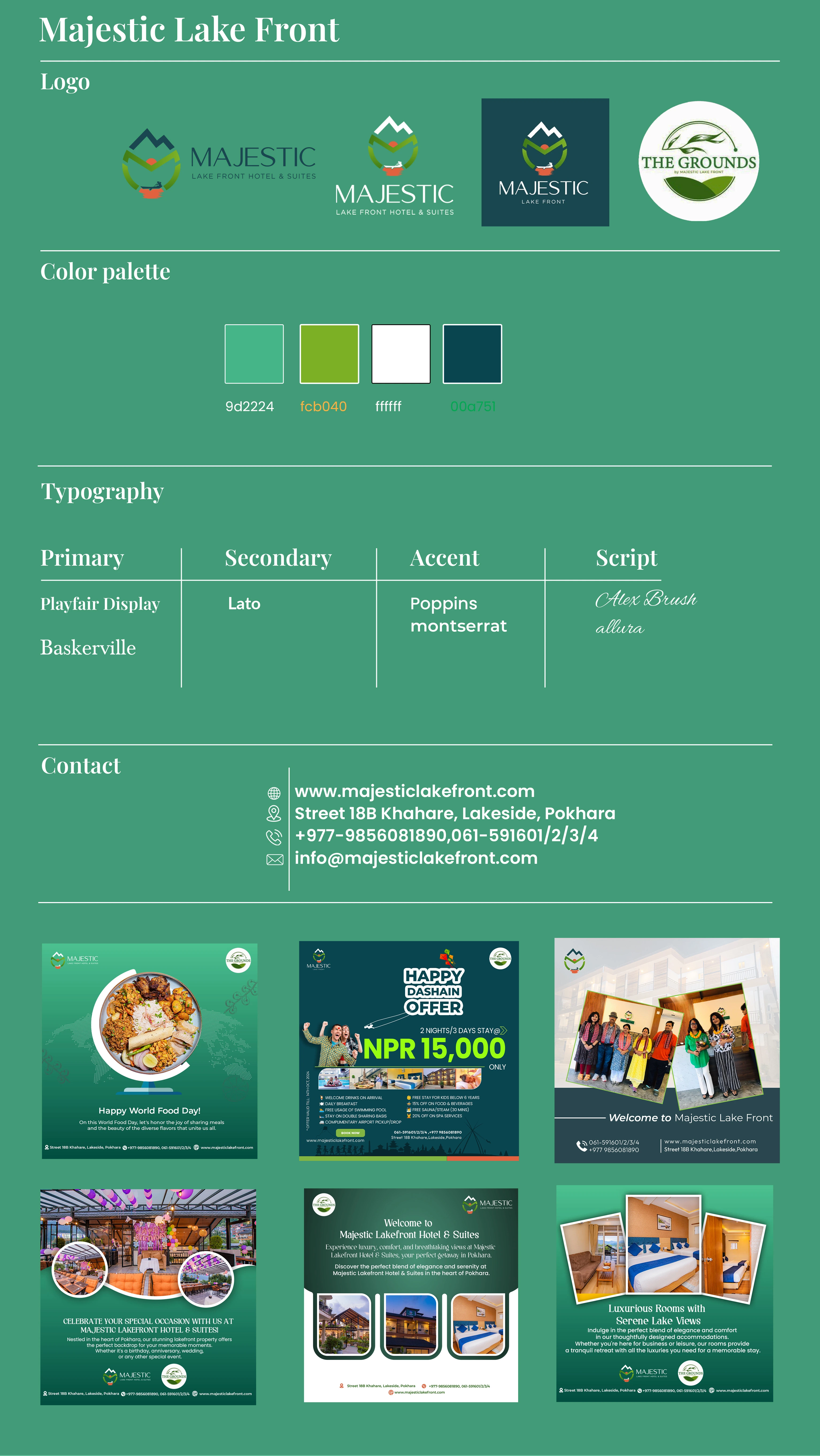 Majestic Lake Front Brand Guide