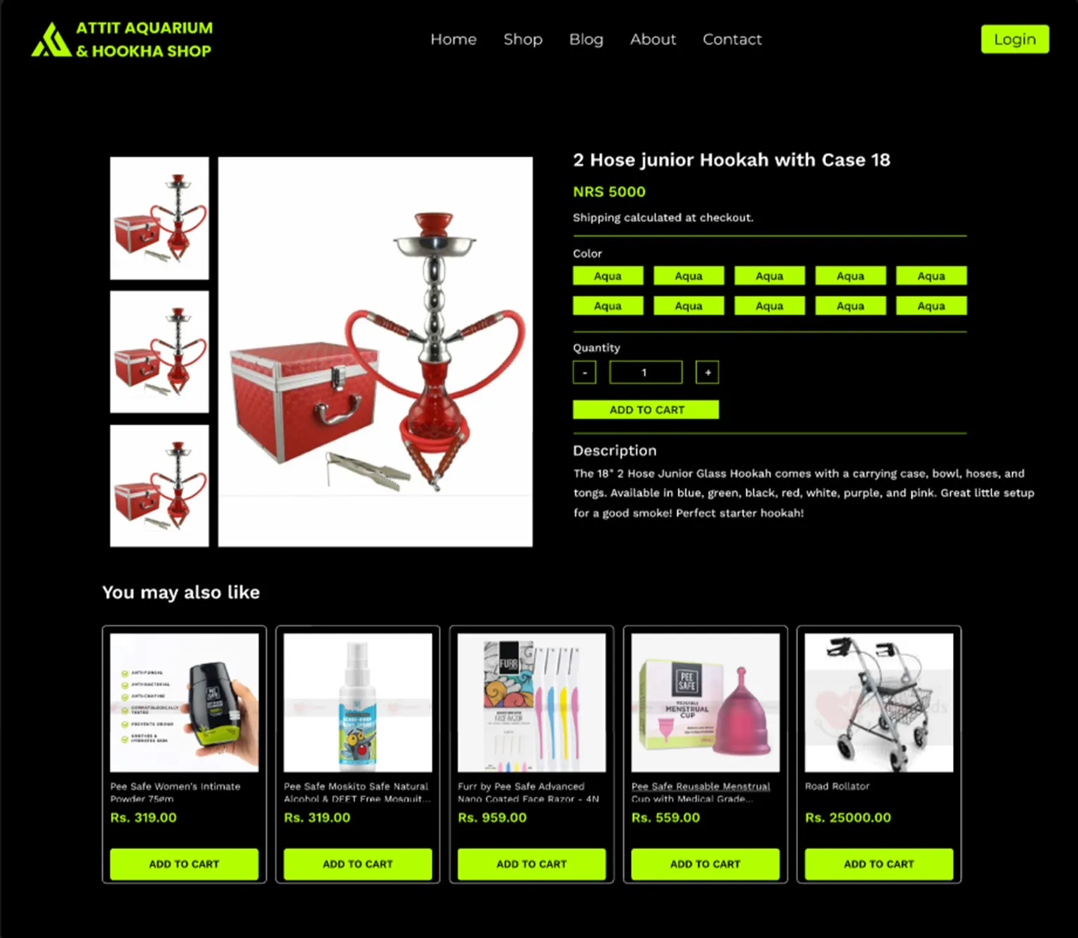 Single Product Interface