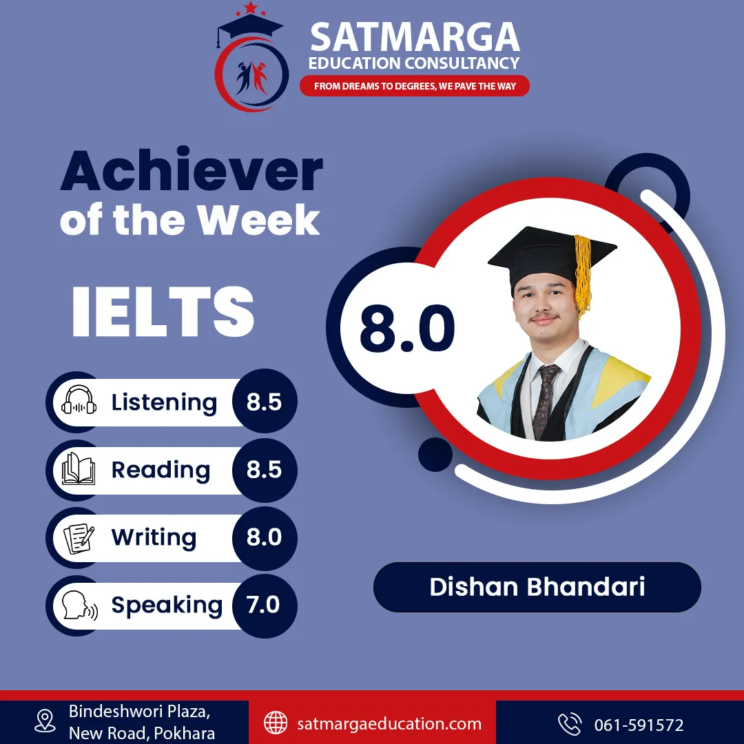 IELTS Achiever Dishan Bhandari